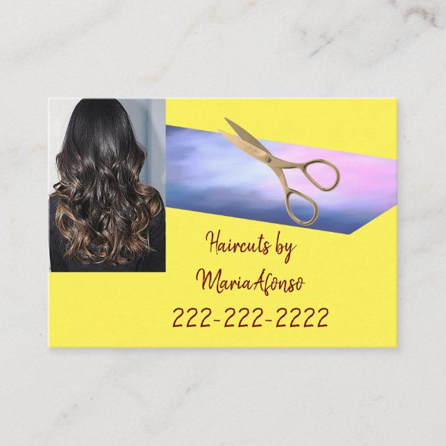 Business Cards, Beauty Salon Business Cards (Front)