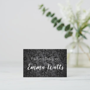 Business Cards - Black and White Signature Design