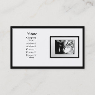 Business Cards - Black Picture Frame (white mat)