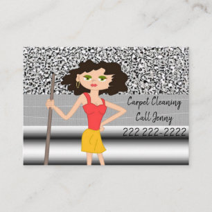 Business Cards, Carpet Cleaning Services Business Card