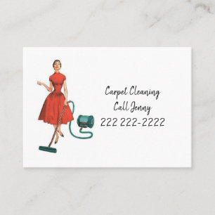 Business Cards, Carpet Cleaning Services Business Card