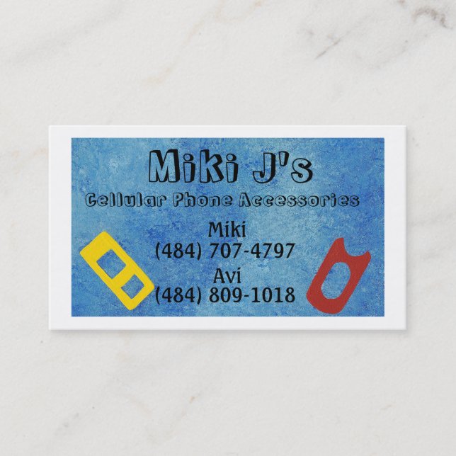Business Cards - Cellular Phone Accessories (Front)