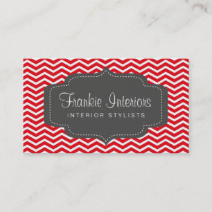business cards > chevron2 [charcoal:red]