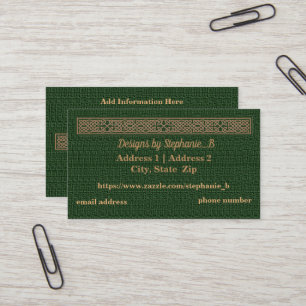 Business Cards - Customise - Celtic Knot