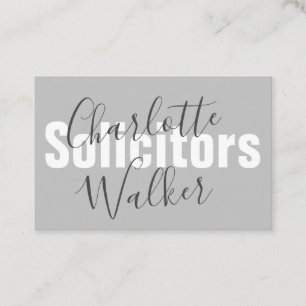 Business Cards - Customise Professional Grey