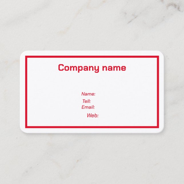 Business Cards Customised (Front)