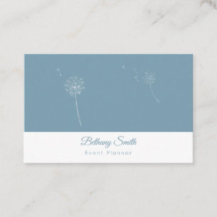 Business Cards   Dandelion (Teal)