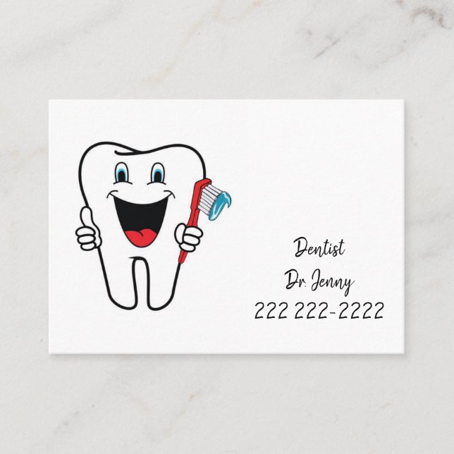 Business Cards, Dentist Business Card (Front)