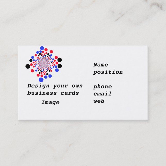 Business cards Design Your Own (Front)