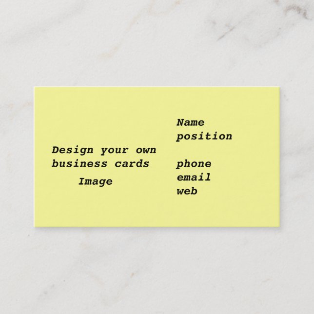 Business cards Design Your Own (Front)