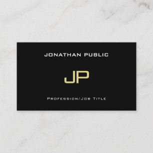Business Cards Elegant Monogram Modern