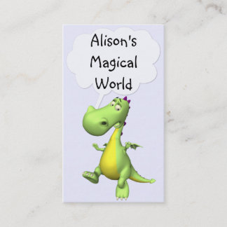 Business Cards :: Fantasy Whimsical Flying Dragon
