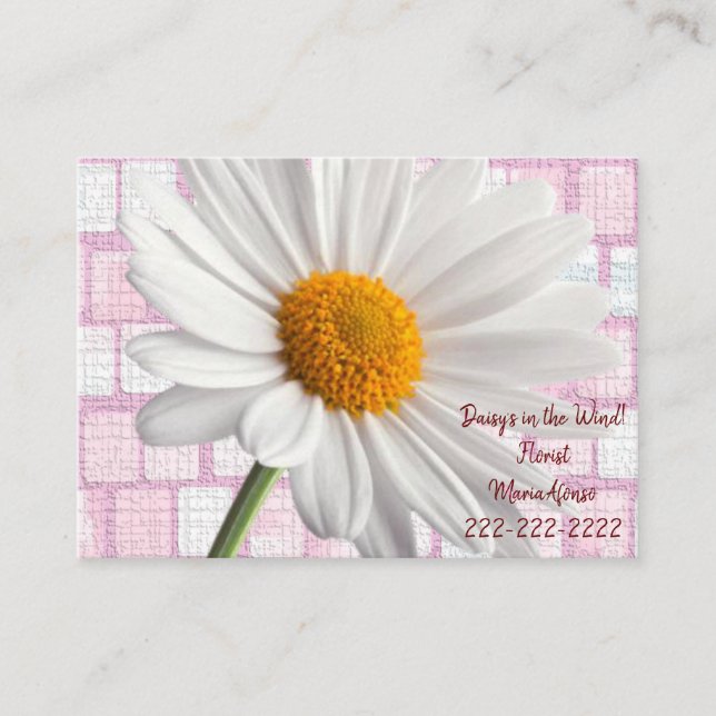 Business Cards, Florist Daisy's Business Cards (Front)