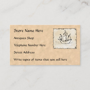 Business Cards for Antiques Shop