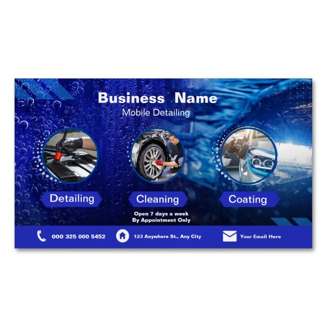 Business Cards for Car Detailing (Front)