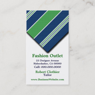 Business Cards For Clothier Mens Suits