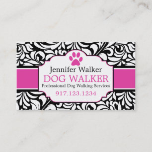 Business Cards For Dog Walkers Dog Groomer