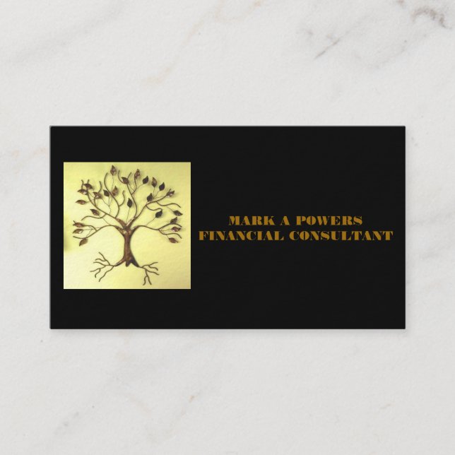 BUSINESS CARDS FOR FINANCIAL CONSULTANT (Front)