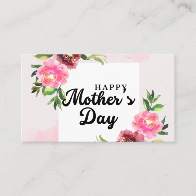 Business Cards for happy Mather day (Front)