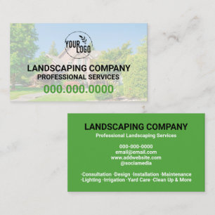 Business Cards For Landscaping With Photo