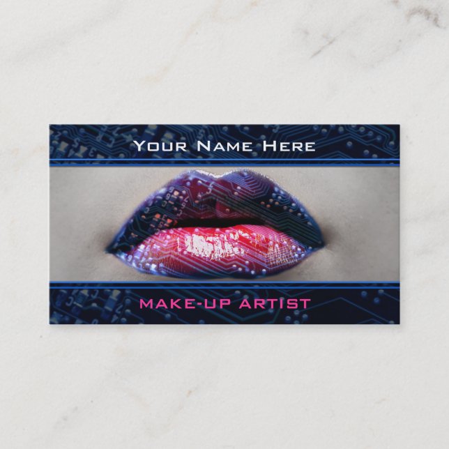 Business Cards For Make-Up Artists (Front)