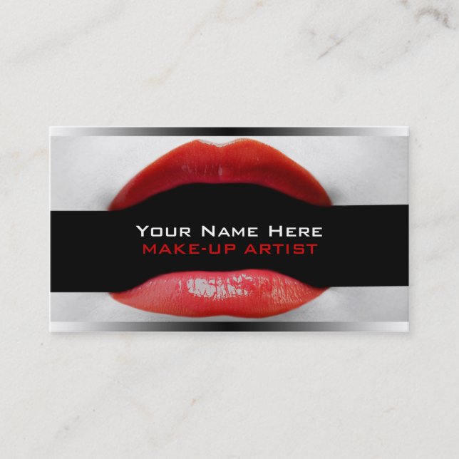 Business Cards For Make-Up Artists (Front)