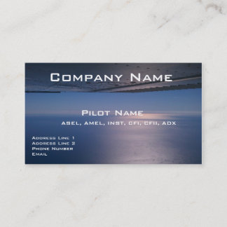 Business Cards For Pilots and Aviators
