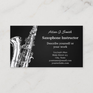Business cards for saxophonists