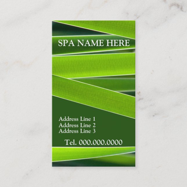 Business Cards For Spa (Front)