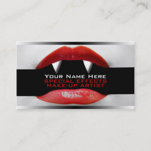 Business Cards For Special Effects MakeUp Artists