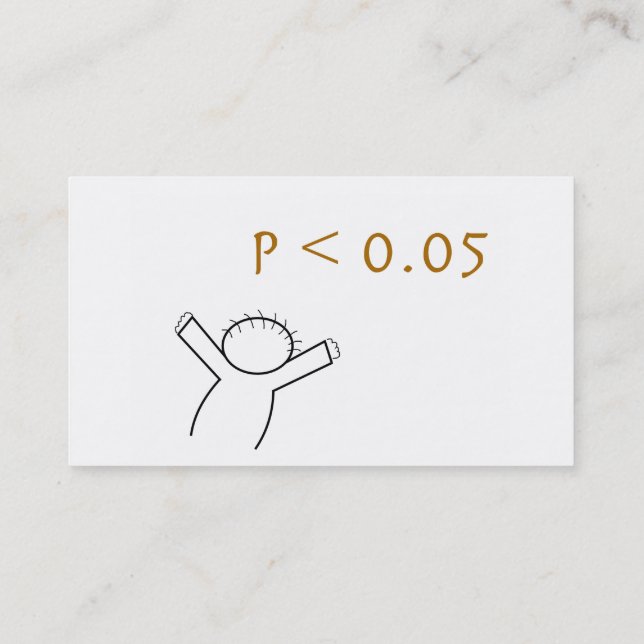 Business cards for statisticians (Back)