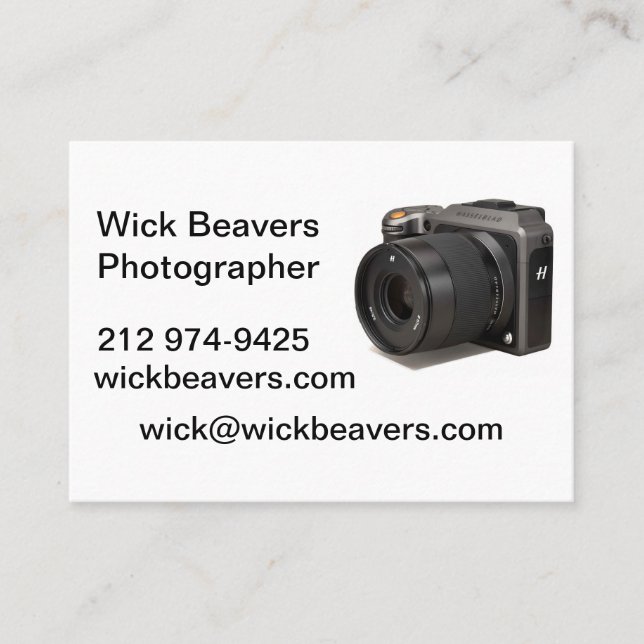 Business Cards for Wick Beavers (Front)