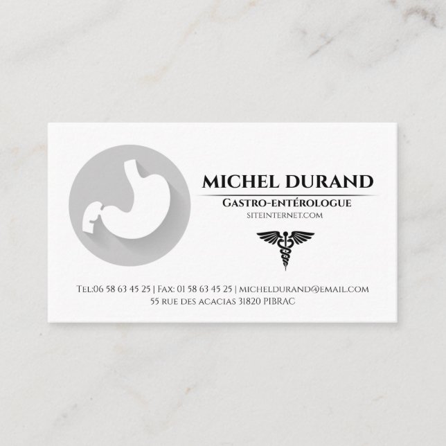 Business Cards Gastroenterologist (Front)