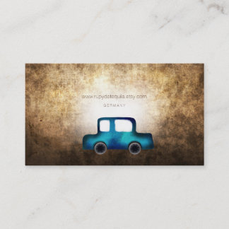 Business Cards Grunge Blue Auto
