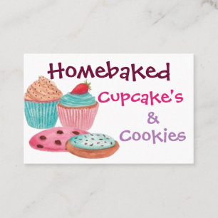 Business Cards - Homebaked Cupcake's & Cookies