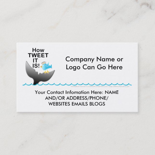 Business Cards - How TWEET It Is! (Front)