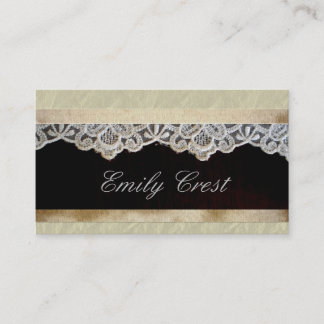Business Cards Lace Vintage Feminine