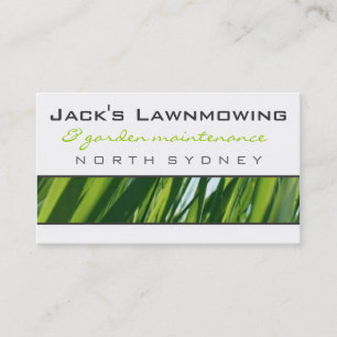 business cards > lawnmowing  [lime : charcoal]