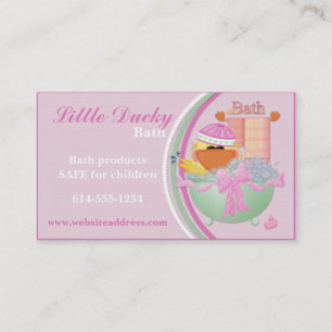 Business Cards : Little Ducky Bath Children Design