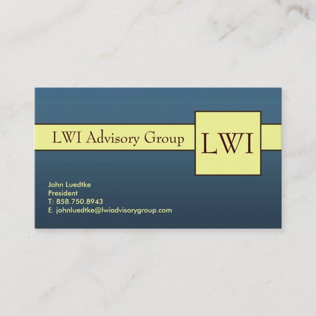 Business Cards - LWI Custom Order (Front)
