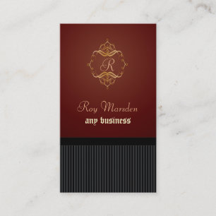 Business cards, monogram card