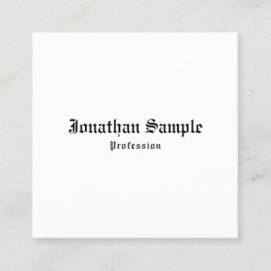 Business Cards Nostalgic Classic Old English Font