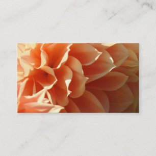 Business Cards Orange Dahlia Flowers Floral