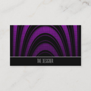 Business Cards Purple Black Abstract Arch