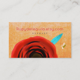 Business Cards Red Rose