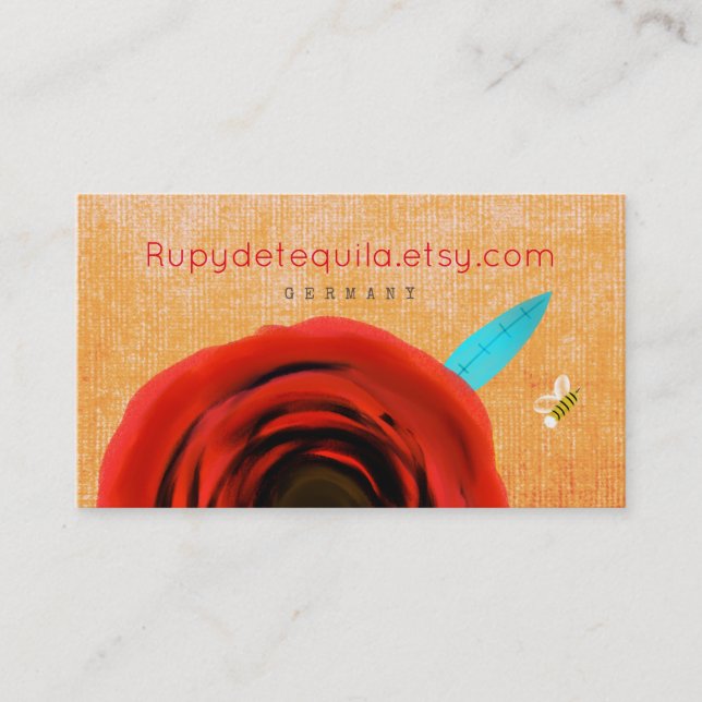 Business Cards Red Rose (Front)
