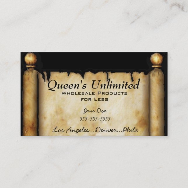 Business Cards Regal Design (Front)