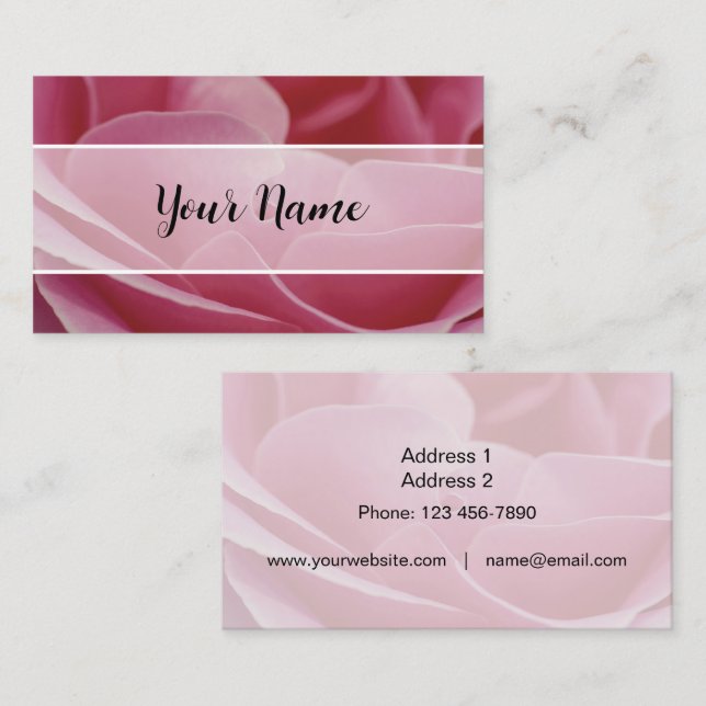 Business Cards - Rose-01 (Front/Back)