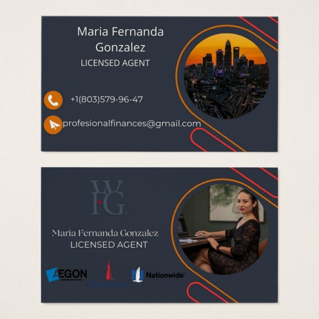 Business Cards:  Size Profile Card, 3.5" x 2.0" (Front & Back)