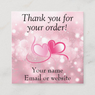 Business cards thank you for your order